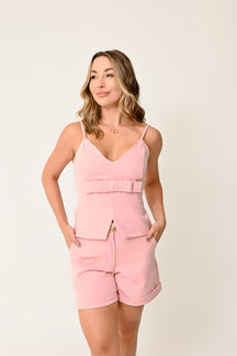 Blusa Regatinha Peplum com Laço - Charme e Sofisticação