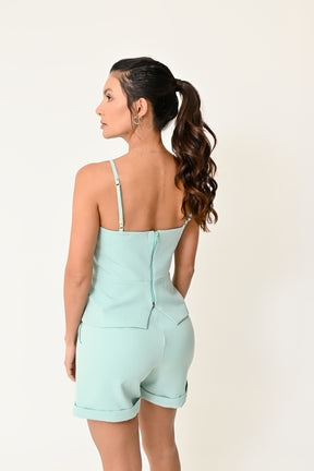 Blusa Regatinha Peplum com Laço - Charme e Sofisticação