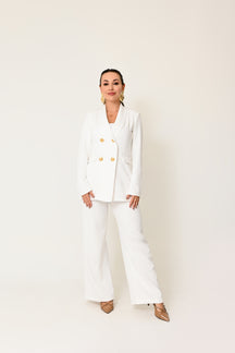 Blazer Alongado Alfaiataria com Botões Dourados - Elegância e Sofisticação