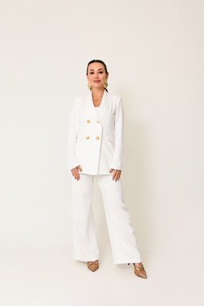 Blazer Alongado Alfaiataria com Botões Dourados - Elegância e Sofisticação