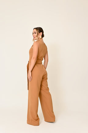 Macacão Alfaiataria com Cinto - Elegância e Sofisticação